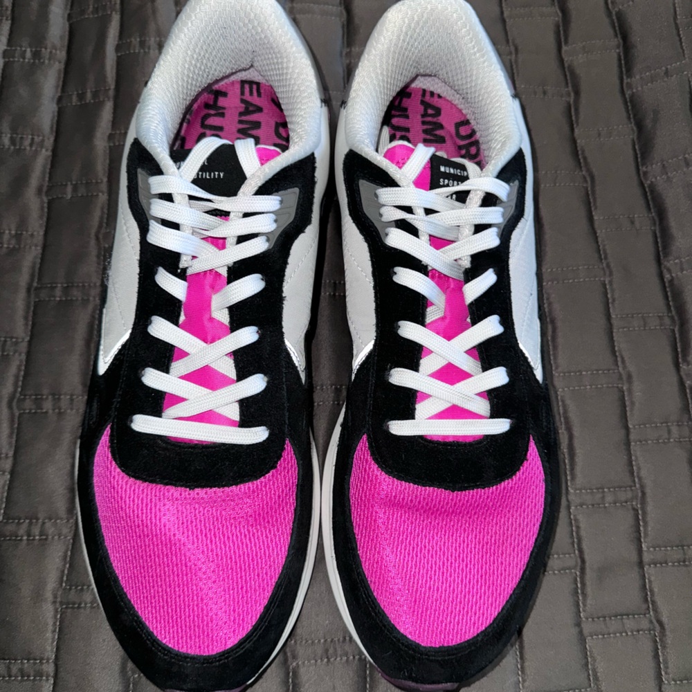 Municipal Black and Pink Men's Sneakers